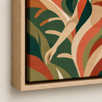 Abstract Tropical Woman Canvas Wall Art Aura Canvas