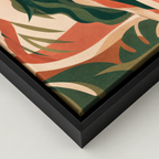 Abstract Tropical Woman Canvas Wall Art Aura Canvas