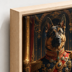 Custom Royal Commander Pet Portrait Canvas