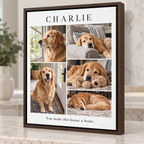 Custom Pet Memorial Photo Collage Canvas Wall Art - personalized canvas detail 6