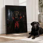 Custom Vampire Pet Portrait Canvas Wall Art
