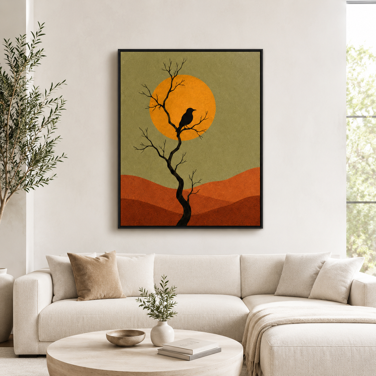 Black Bird Canvas Wall Art Aura Canvas