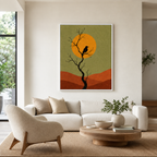 Black Bird Canvas Wall Art Aura Canvas