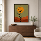 Black Bird Canvas Wall Art Aura Canvas