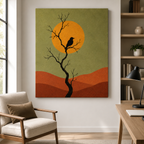 Black Bird Canvas Wall Art Aura Canvas