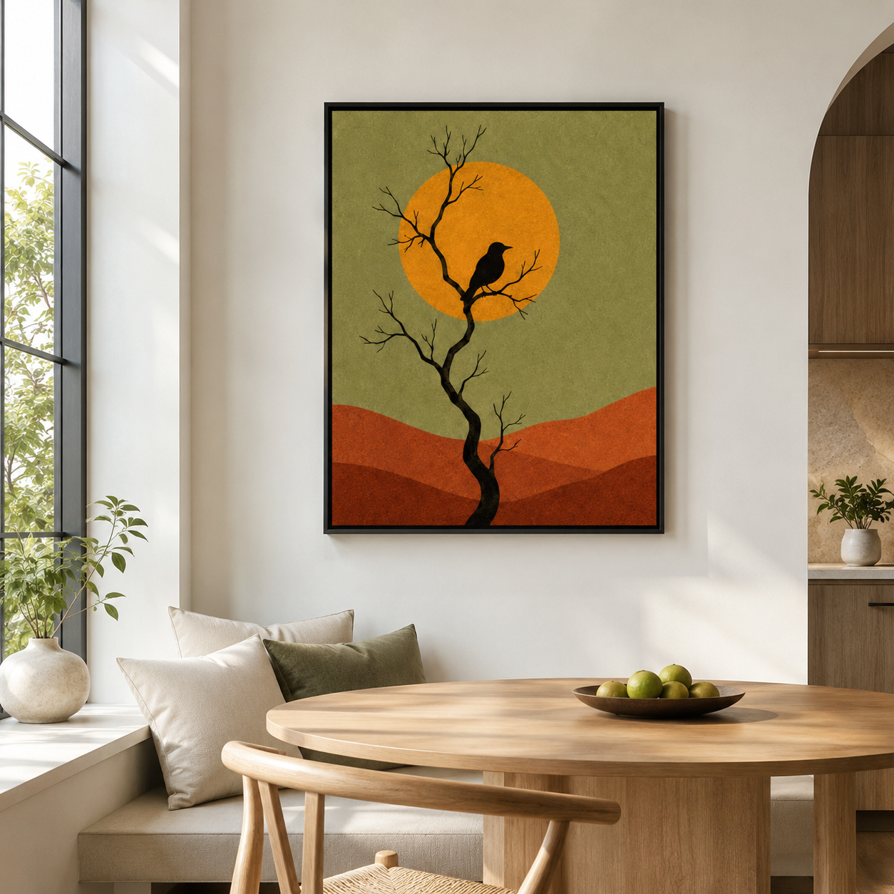Black Bird Canvas Wall Art Aura Canvas