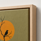Black Bird Canvas Wall Art Aura Canvas