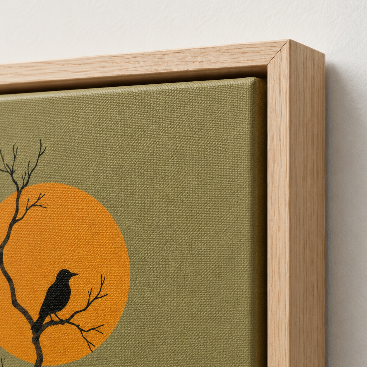 Black Bird Canvas Wall Art Aura Canvas
