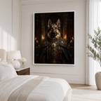 Custom Medieval Royal Pet Portrait Canvas