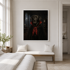 Custom Vampire Pet Portrait Canvas Wall Art