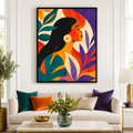 Colorful Woman Portrait Canvas Wall Art Aura Canvas