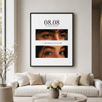 Custom Couple Eyes Photo Canvas Wall Art Aura Canvas