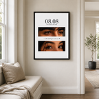 Custom Couple Eyes Photo Canvas Wall Art Aura Canvas