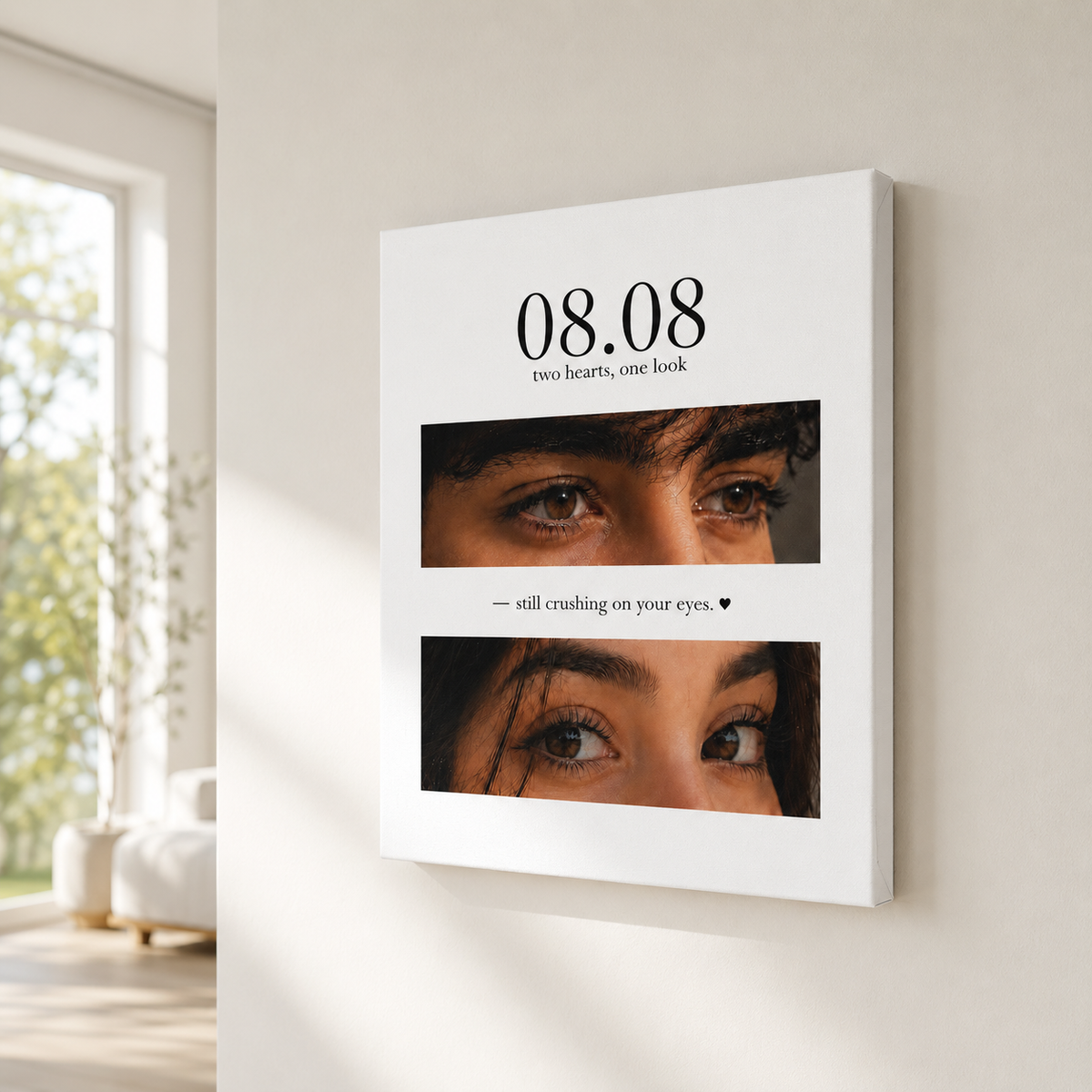 Custom Couple Eyes Photo Canvas Wall Art Aura Canvas