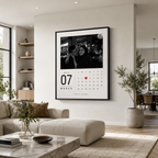 Custom Couple Photo Calendar Canvas Wall Art Aura Canvas