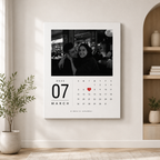Custom Couple Photo Calendar Canvas Wall Art Aura Canvas