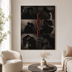 Custom Couple Photo Collage Canvas Wall Art Aura Canvas