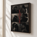 Custom Couple Photo Collage Canvas Wall Art Aura Canvas