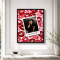 Custom Couple Photo Kiss Canvas Wall Art Aura Canvas