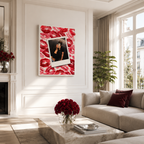 Custom Couple Photo Kiss Canvas Wall Art Aura Canvas