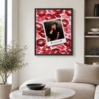 Custom Couple Photo Kiss Canvas Wall Art Aura Canvas