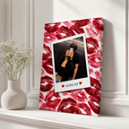 Custom Couple Photo Kiss Canvas Wall Art Aura Canvas