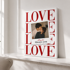 Custom Couple Photo Love Canvas Wall Art Aura Canvas