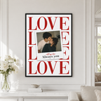 Custom Couple Photo Love Canvas Wall Art Aura Canvas