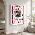 Custom Couple Photo Love Canvas Wall Art Aura Canvas
