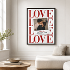 Custom Couple Photo Love Canvas Wall Art Aura Canvas