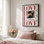 Custom Couple Photo Love Canvas Wall Art Aura Canvas