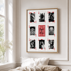 Custom Couple Photo Playing Cards Canvas Wall Art Aura Canvas