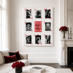 Custom Couple Photo Playing Cards Canvas Wall Art Aura Canvas