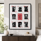 Custom Couple Photo Playing Cards Canvas Wall Art Aura Canvas