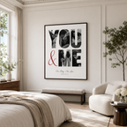 Custom Couple Photo You & Me Canvas Wall Art Aura Canvas
