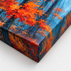 Orange Autumn Forest Canvas Wall Art