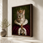 Custom Royal Pet Portrait Canvas - custom canvas display