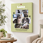 Custom Pet Photo Collage Canvas Wall Art - personalized canvas detail 8
