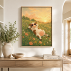 Funny Cow Canvas Wall Art Aura Canvas