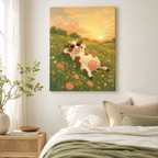 Funny Cow Canvas Wall Art Aura Canvas
