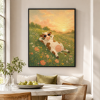 Funny Cow Canvas Wall Art Aura Canvas