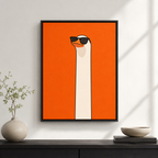 Funny Goose Canvas Wall Art Aura Canvas