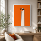 Funny Goose Canvas Wall Art Aura Canvas