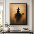 Halloween Witch Canvas Wall Art Aura Canvas