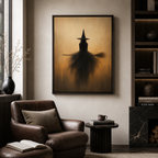Halloween Witch Canvas Wall Art Aura Canvas