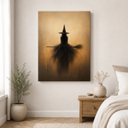 Halloween Witch Canvas Wall Art Aura Canvas