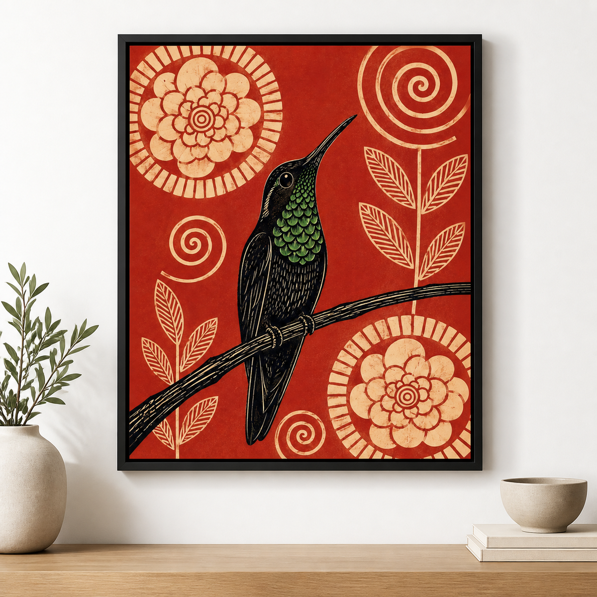 Hummingbird Canvas Wall Art main image