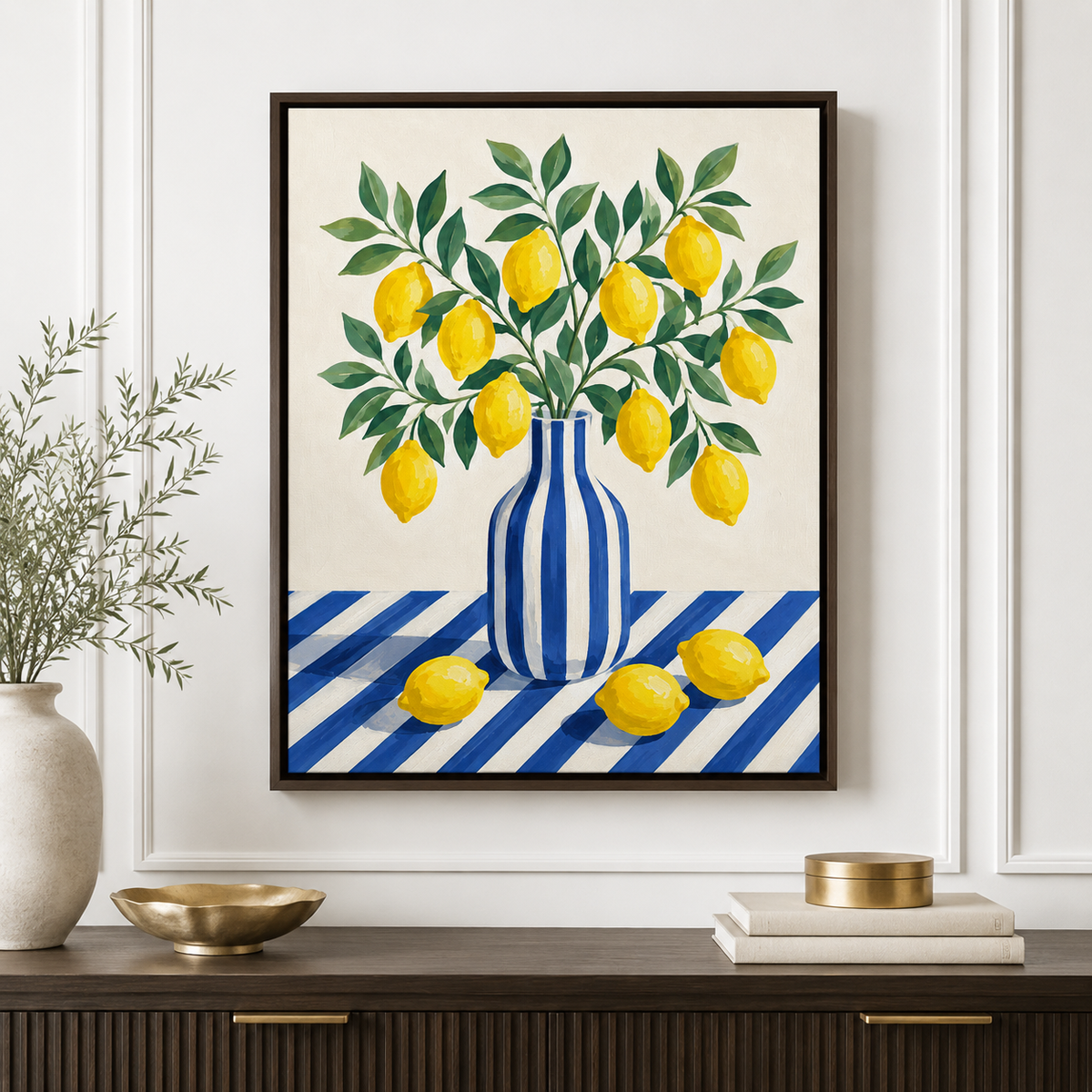 Lemon Still Life Canvas Wall Art - image 4
