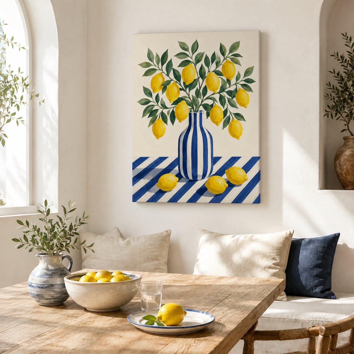 Lemon Still Life Canvas Wall Art - image 5