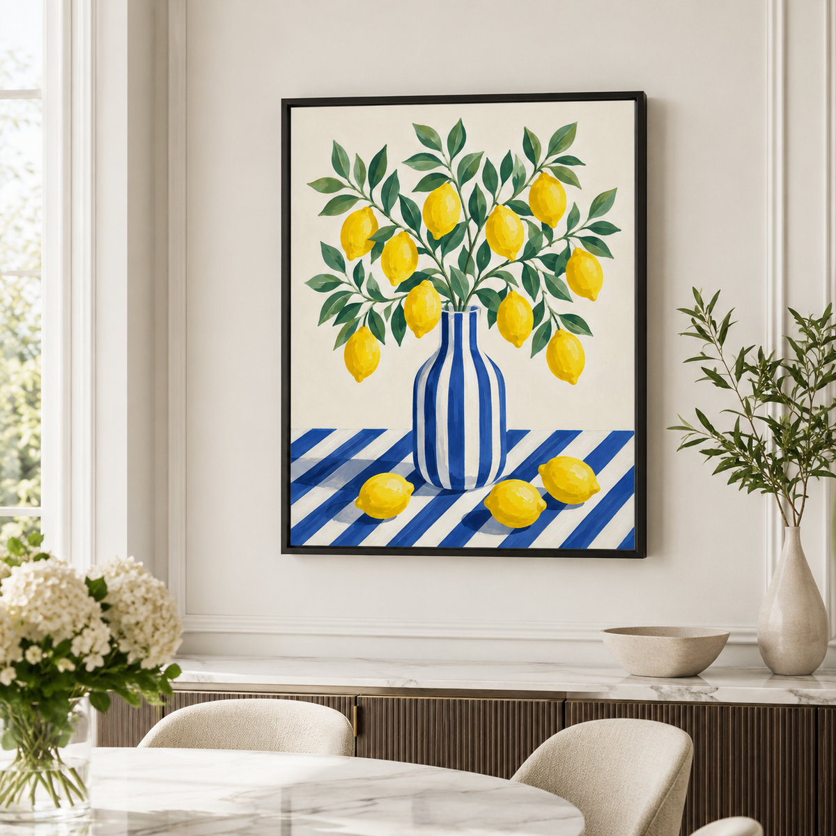 Lemon Still Life Canvas Wall Art - image 6